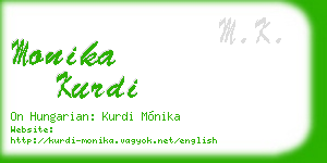 monika kurdi business card